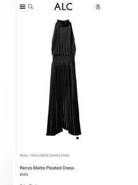A.L.C. Deep Navy Textured Dress